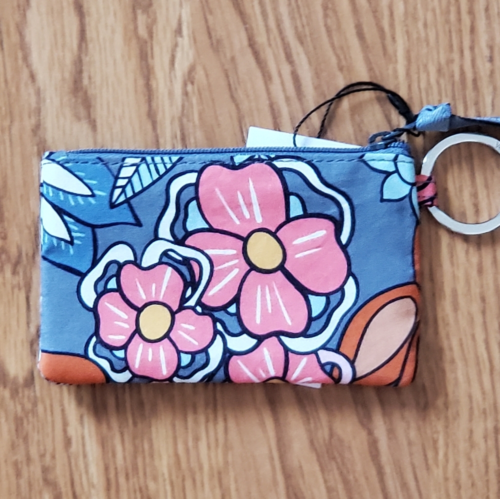 Vera Bradley Zip ID Case Tropical Evening NWT